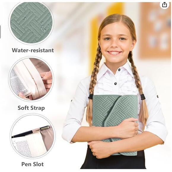 Reusable Book Cover With Magnet Closure, Protector for Paperback and Hardcover - Picture 3 of 6